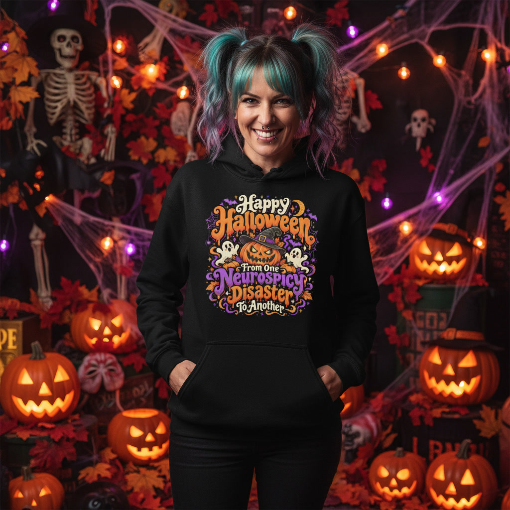 Happy Halloween from one neurospicy disaster to another Graphic Hoodie
