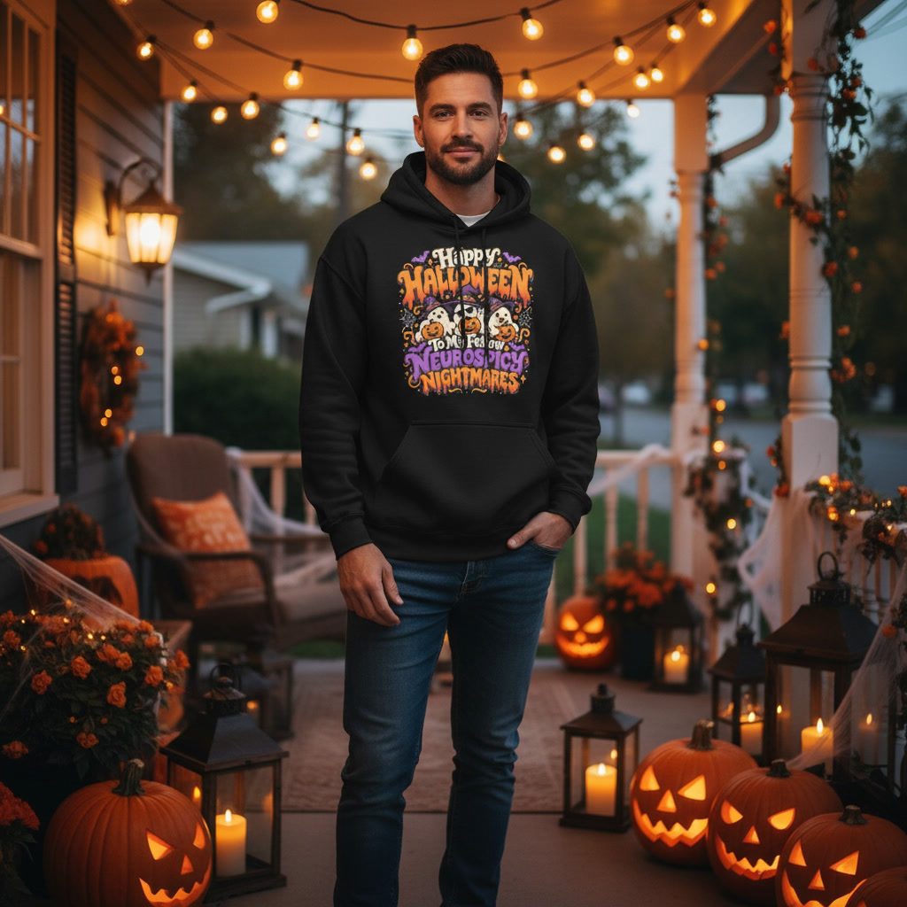 To my fellow neurospicy nightmares Graphic Hoodie